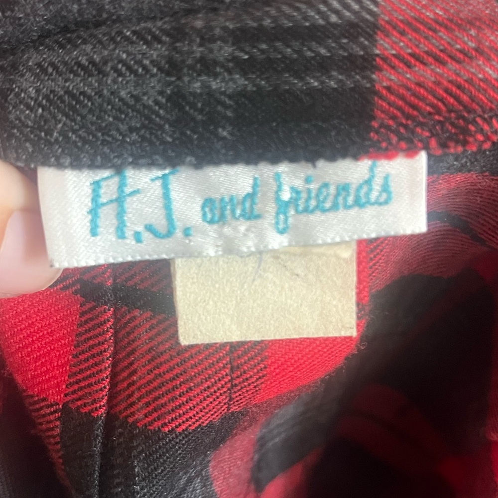 Vintage Red and Black Plaid pleated Skirt - Picture 6 of 8